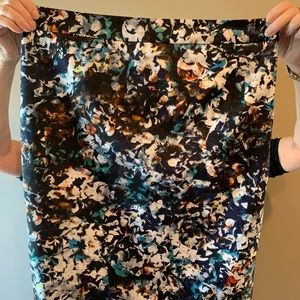 The Limited funky pattern knee length pencil skirt